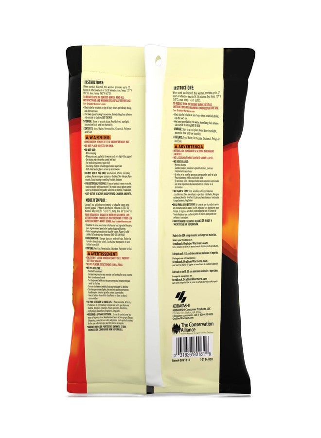 Grabber Warmers Adhesive Body Warmer | 8 Unit Value Pack, Tan - Image 2